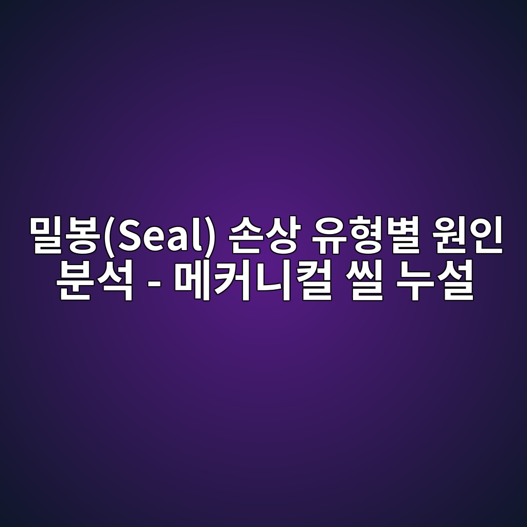 밀봉(Seal) 손상 유형별 원인 분석 - 메커니컬 씰 누설 3 ebb080ebb489seal ec8690ec8381 ec9ca0ed9895ebb384 ec9b90ec9db8 ebb684ec849d eba994ecbba4eb8b88ecbbac ec94b0 eb8884ec84a4 1782567898