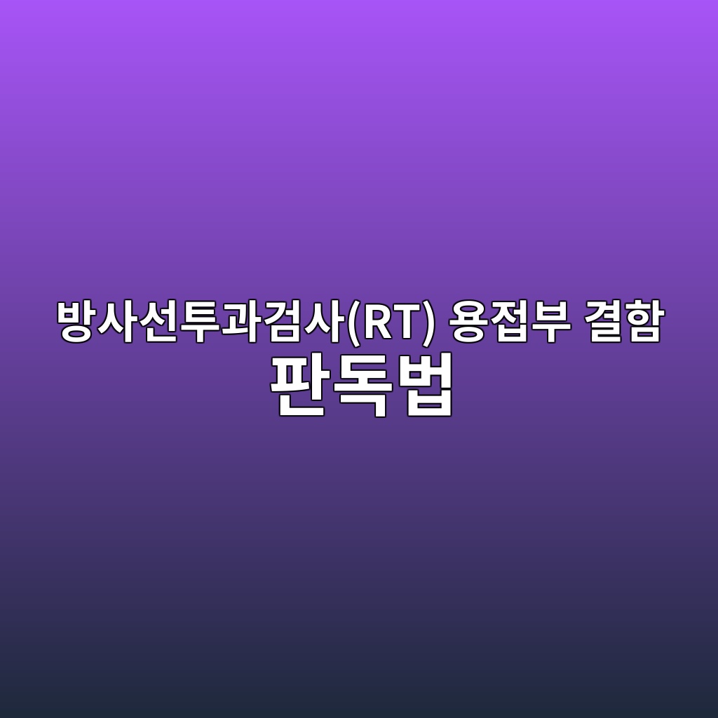 방사선투과검사(RT) 용접부 결함 판독법 3 ebb0a9ec82acec84a0ed88aceab3bceab280ec82acrt ec9aa9eca091ebb680 eab2b0ed95a8 ed8c90eb8f85ebb295 1782570041