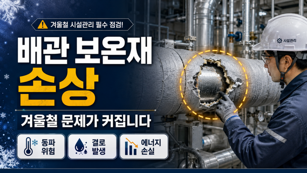 기계설비 배관 보온재 손상, 겨울철 동파 예방과 기계실 점검이 늦으면 비용이 커집니다 4 기계설비 배관 보온재 손상과 겨울철 동파 예방 점검 장면